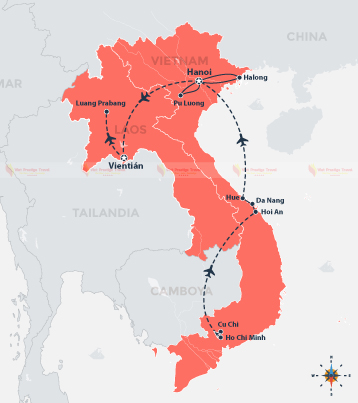 OFERTA VIAJE  A VIETNAM Y LAOS DE 17 DÍAS