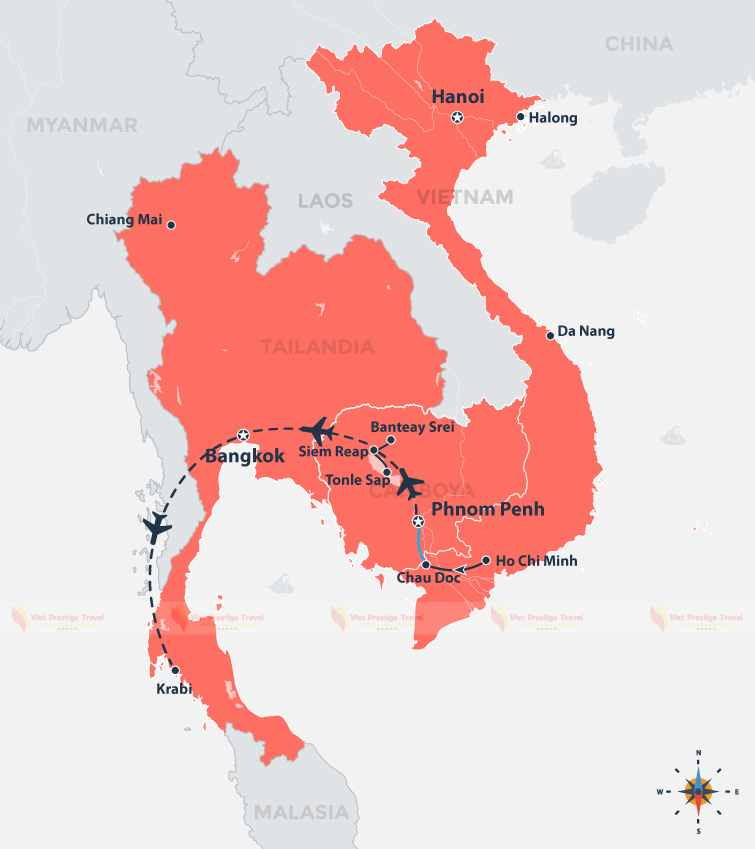 TOUR RURAL POR VIETNAM CAMBOYA Y TAILANDIA