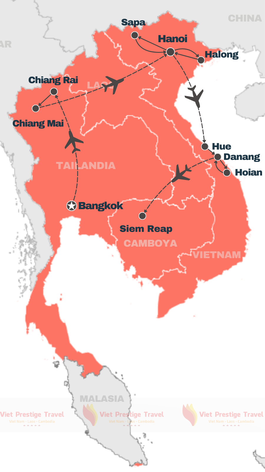 PAQUETE A TAILANDIA LAOS CAMBOYA Y VIETNAM