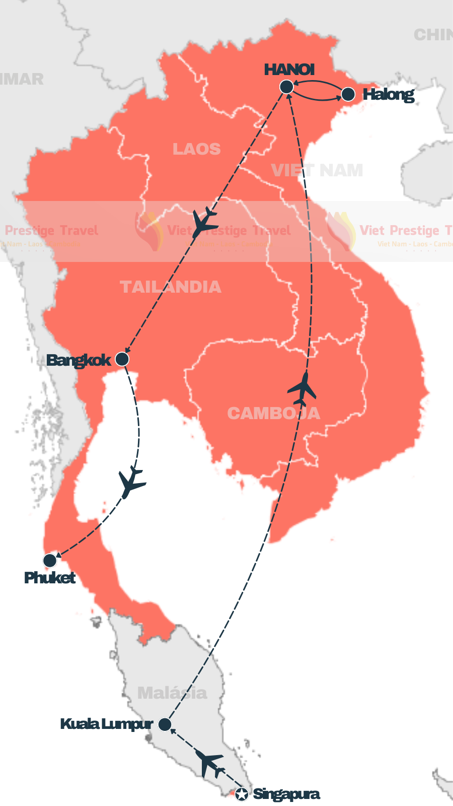 VIAJE POR SINGAPUR MALASIA VIETNAM Y TAILANDIA